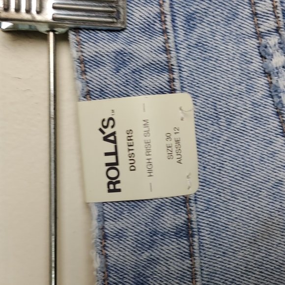 NWT Rolla's Dusters Ankle length Jeans Light Wash High Waisted Size 30 straight - Picture 9 of 9